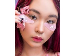 ZOLA silikonové podložky pod očí - růžové, 1 pár