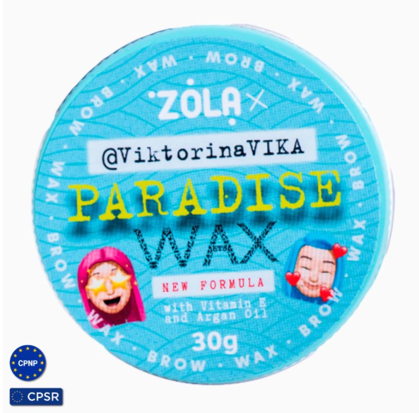 ZOLA x Viktorina Vika Paradise Wax fixační vosk na obočí, 30 gr