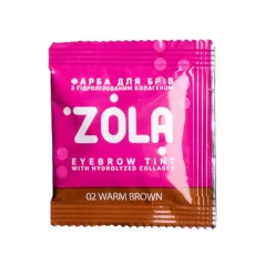 Zola Краска для бровей, 02 Warm Brown, саше 5 мл