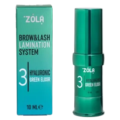 ZOLA Color Lab Brow&Lash Lamination System – Krok 3 Hyaluronic Green Elixir, 10 ml