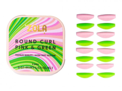 ZOLA Round Curl Pink&Green - валики для ламинирования, 8 пар