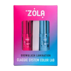 ZOLA Color Lab Brow&Lash Lamination Classic System Set – sada na laminaci obočí a řas, 2 x 10 ml