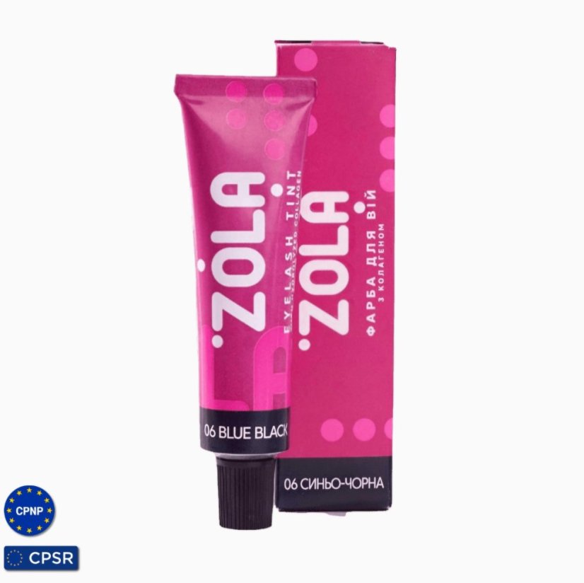 Zola barva na obočí - 06 Modro-černá, 15ml