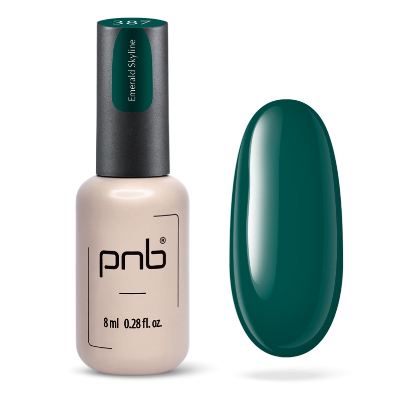 PNB Gel lak na nehty - 387 Emerald Skyline, 8 ml
