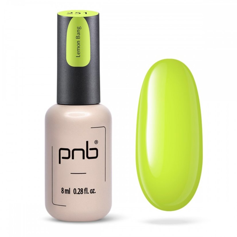PNB Gel lak na nehty - 251 Lemon Bang, 8 ml