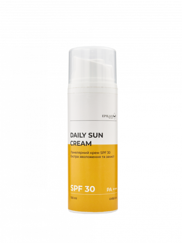 Epilax Silk Touch Ламелярный крем SPF 30 - экстра увлажнение и защита, 100 мл.