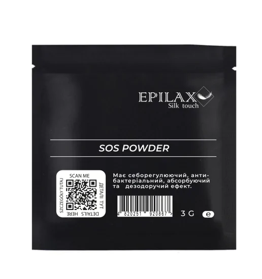 Epilax Silk Touch Antibakteriální pudr SOS, 3 g.