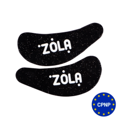 ZOLA silikonové podložky pod očí - černé, 1 pár
