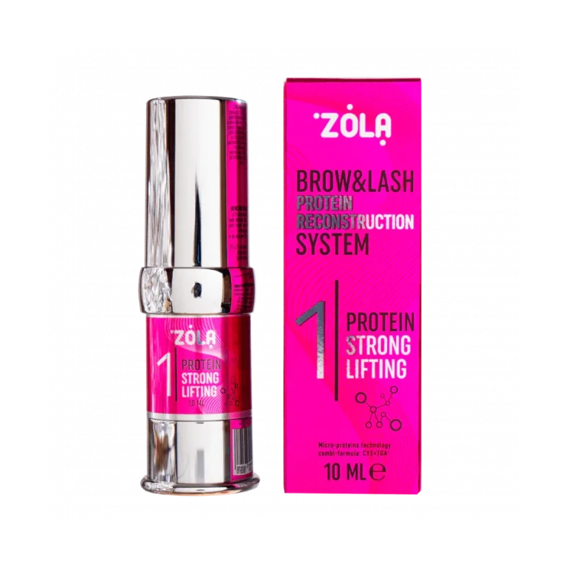 ZOLA Brow & Lash Protein Reconstruction System – Krok 1 Protein Strong Lifting gel, 10 ml
