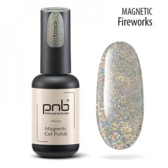PNB Magnetický gel lak na nehty, Fireworks, 8ml