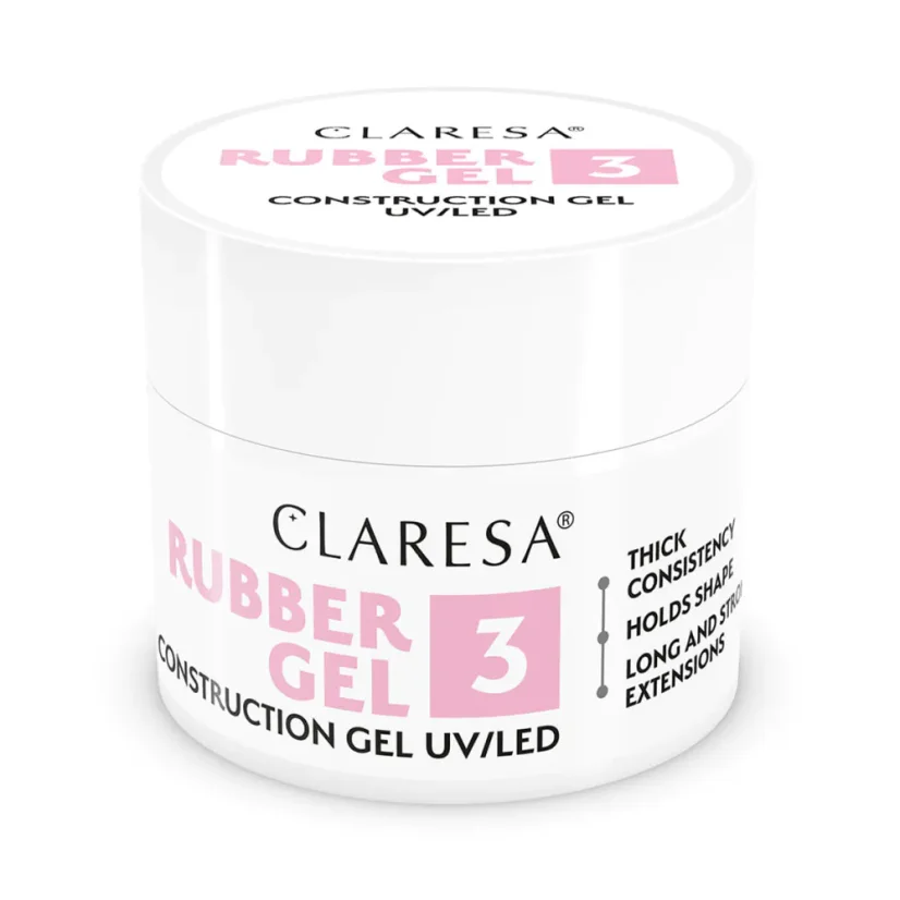 CLARESA Stavební gel na nehty Rubber gel - 03, 45g