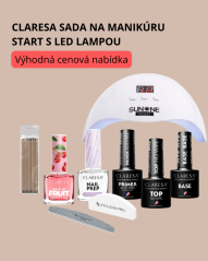 CLARESA Sada na manikúru Start s LED lampou
