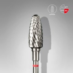 STALEKS Tvrdokovová fréza "kukuřice" Ø 6 mm, červená - FT90R060/14