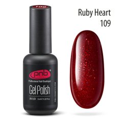PNB Gel lak na nehty - 109 Ruby Heart, 8ml