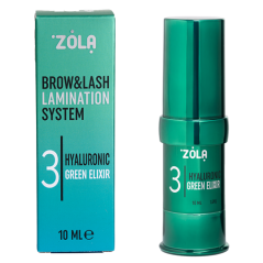 ZOLA Color Lab Brow&Lash Lamination System – Krok 3 Hyaluronic Green Elixir, 10 ml