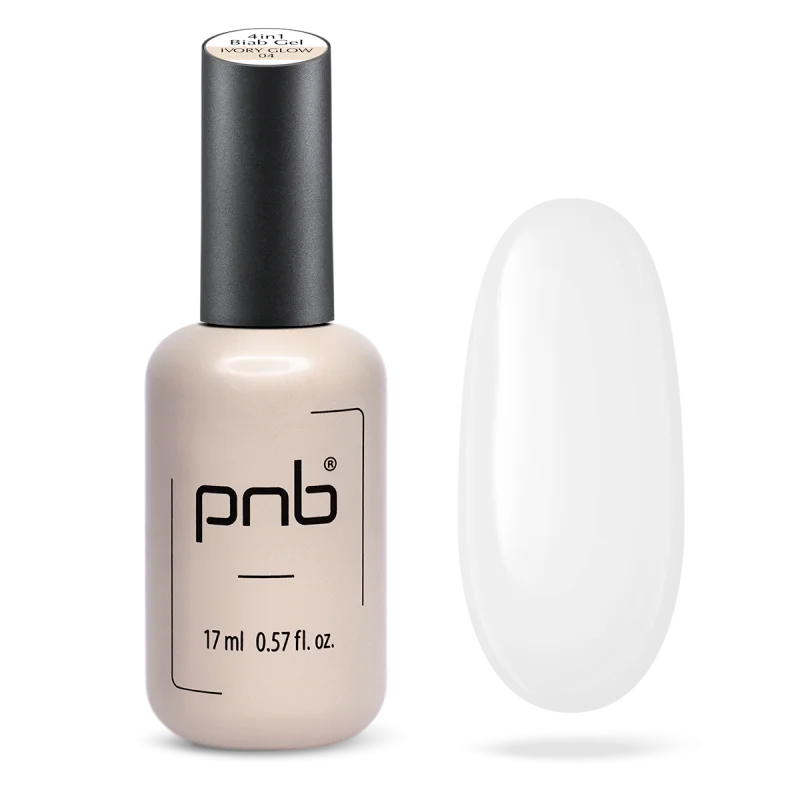 PNB UV/LED Gel BIAB 4 in 1 - 04 Ivory Glow, 17 ml