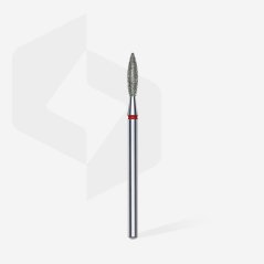 STALEKS Алмазная фреза "Пламя" - красная FA10R023/10, 2,3 mm