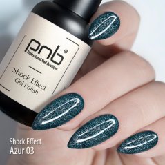 PNB Reflexní gel lak na nehty, 03 Azure, 8ml