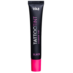 ZOLA TATTOO TINT краска для бровей и ресниц - черная (black), 15 мл