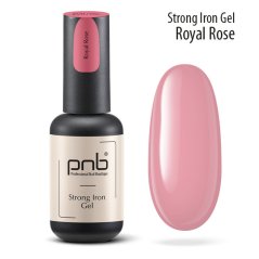 PNB Моделирующий гель и база Strong Iron Gel - Royal Rose, 8мл