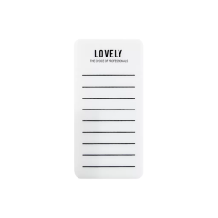 Lovely White Paleta řas, střední, 1ks