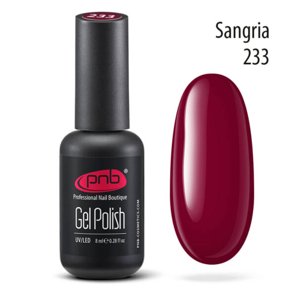 PNB Gel lak na nehty, 233 Sangria, 8ml