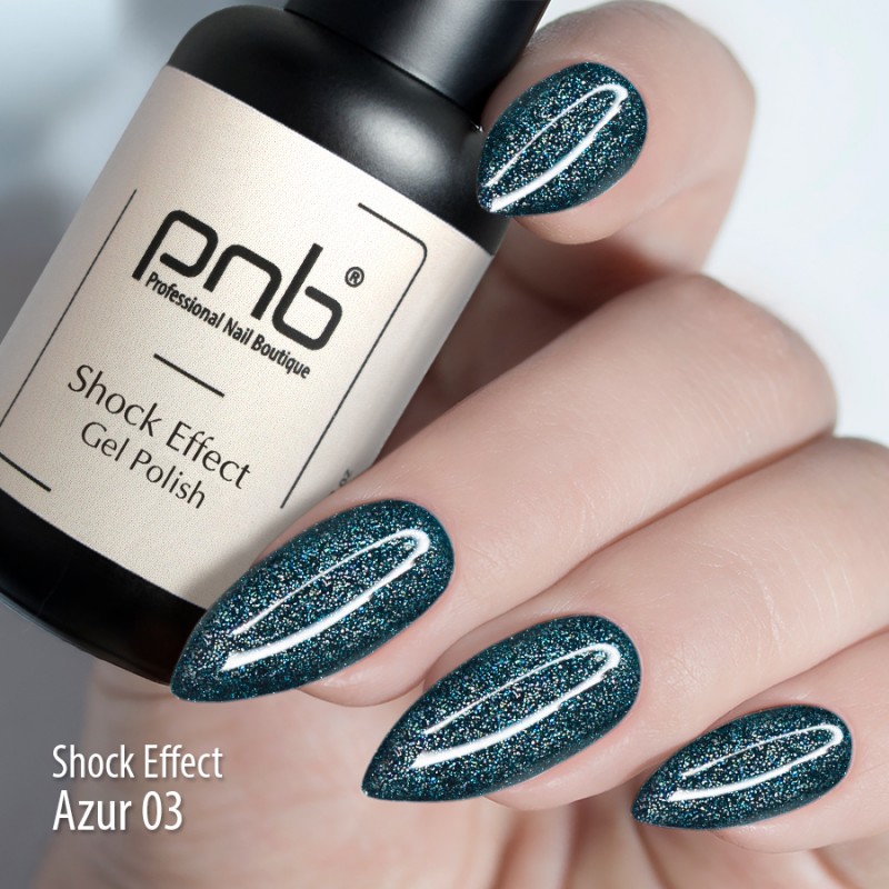 PNB Reflexní gel lak na nehty, 03 Azure, 8ml