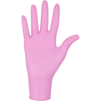 Mercator Nitrylex Pink нитриловые перчатки без пудры M, 100 шт
