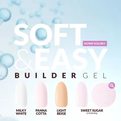CLARESA Stavební gel na nehty Soft&Easy gel - Sweet sugar, 45g