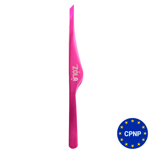 ZOLA Profesionální pinzeta na obočí - Pink (šikmá)