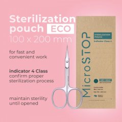 Microstop крафт-пакеты для стерилизации с индикатором Eco Brown - 100×200 мм, 100 шт