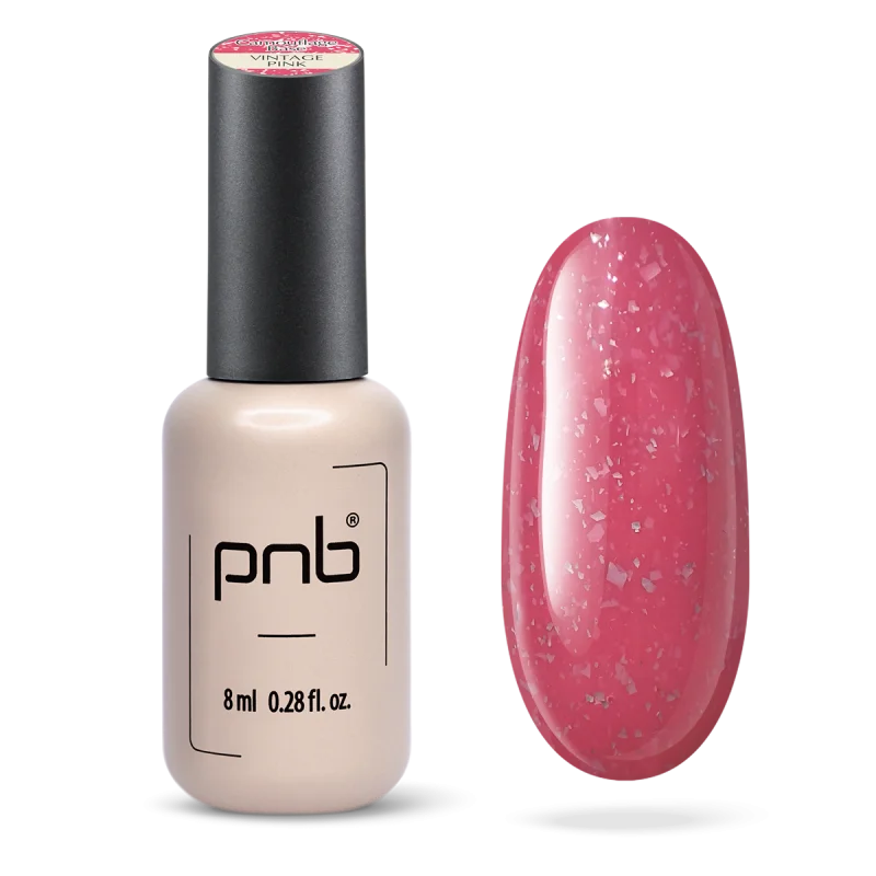PNB UV/LED Kamuflaźní báze - Vintage Pink, 8 ml