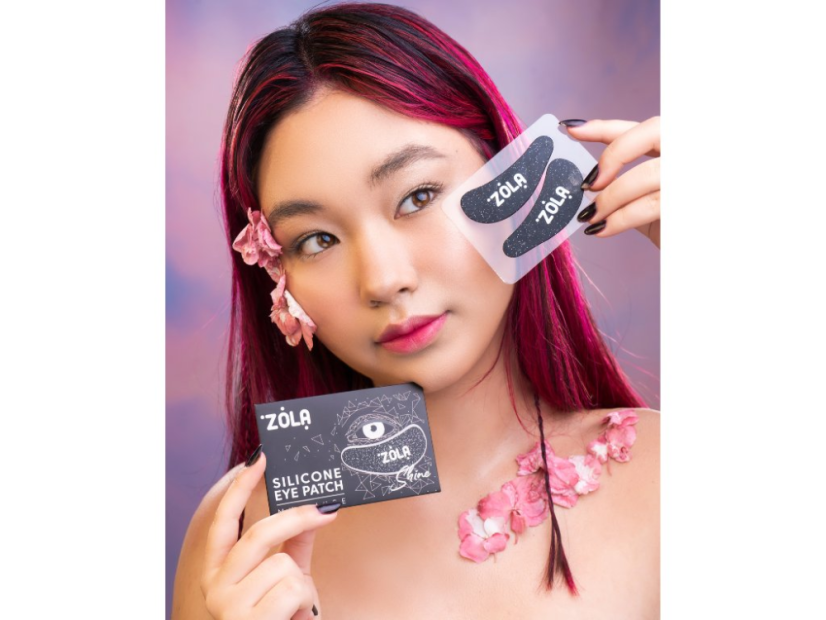 ZOLA silikonové podložky pod očí - černé, 1 pár