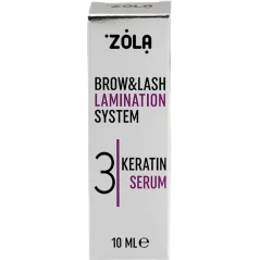 ZOLA Brow & Lash Lamination System – Krok 3 Keratinové sérum na obočí a řasy, 10 ml