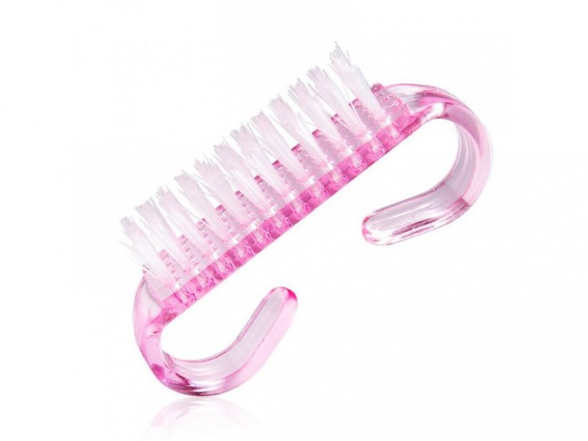 Мини-щеточка для удаления ногтевой пыли - розовая, 5 шт