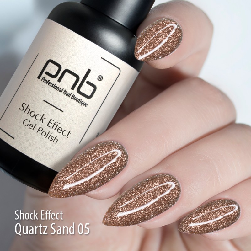 PNB Reflexní gel lak na nehty, 05 Quartz Sand, 8ml