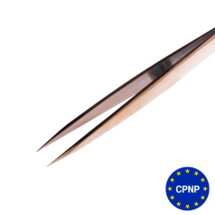 ZOLA Пинцет профессиональный для бровей GOLD (точечный)