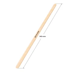 Špachtle dřevěná - úzké 140x6x1.4 mm, 100 ks