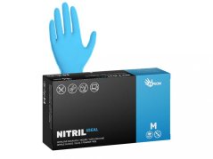 Перчатки нитриловые NITRIL IDEAL 100 шт, неопудренные, синие, 3,5 г, размер M