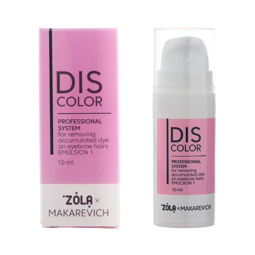 ZOLA DISCOLOR systém na odstranění barvy z obočí – EMULSION 1, 10 ml