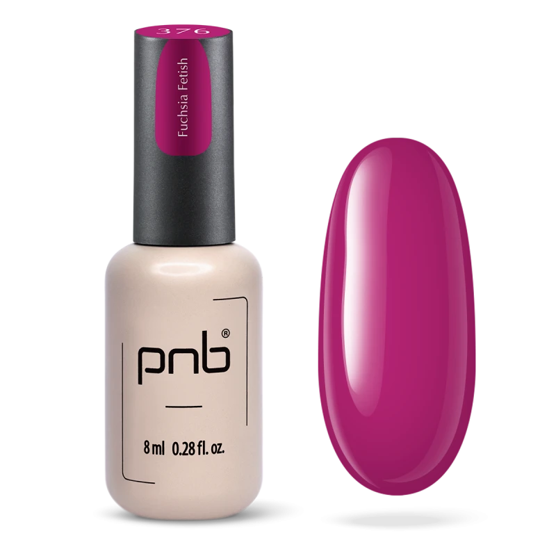 PNB Gel lak na nehty - 376 Fuchsia Fetish, 8 ml