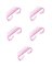 Мини-щеточка для удаления ногтевой пыли - розовая, 5 шт
