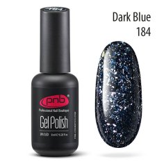 Гель лак PNB 184 Dark Blue, 8 мл