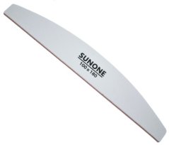 SUNONE Пилка для ногтей 100/180 - полмесяца, 1шт