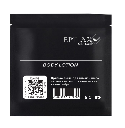 Epilax Silk Touch Tělové mléko po depilaci s NUF i peptidy, 5 ml