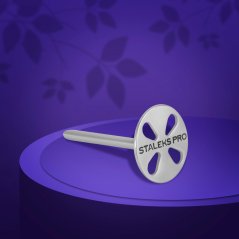 STALEKS EXPERT Диск для педикюра из нержавеющей стали 20 мм (удлинённая ножка) - PDLset-20 (M)