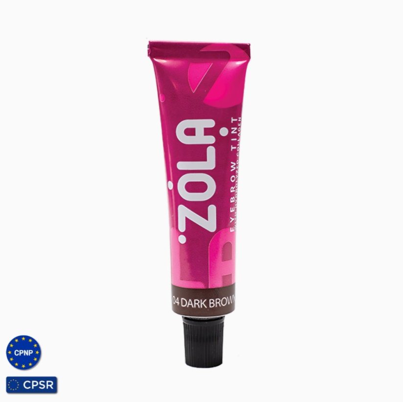 Zola Barva na obočí - 04 Tmavě hnědá, 15ml