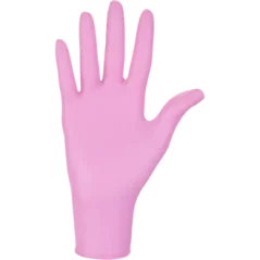 Mercator Nitrylex Pink нитриловые перчатки без пудры M, 100 шт