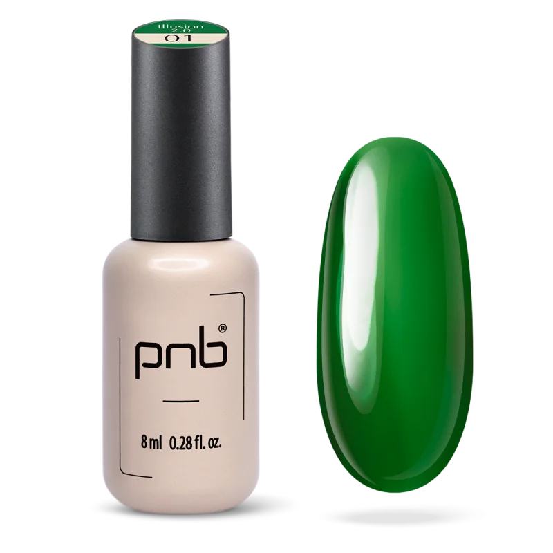PNB Gel lak na nehty Stained glass - 01 Illusion 2.0, 8 ml