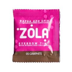 ZOLA Краска для бровей с окислителем 3% - 05 Graphite (графитовый), 5 мл